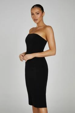 Marianne Strapless Crepe Midi Dress - Black 11 Marianne Strapless Crepe Midi Dress - Black -Meshki Shop 0419 20230609 meshki new arrivals july1888
