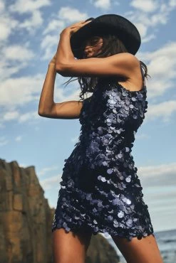 BSD Romilly Sequin Mini Dress - Midnight Navy