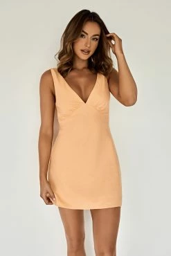 Nessa Linen Mini Dress - Mango