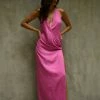BSD Aaliyah Plunge Neck Maxi Dress - Rose Pink -Meshki Shop 18 7a6b9124 ed6b 47ad 80a8 a336ba159fe6