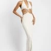Nicha Diamante Cut Out Maxi Dress - Bone -Meshki Shop 2022 02 02 01 12 39 Meshkiecom27Jan0946