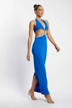 Nicha Diamante Cut Out Maxi Dress - Cobalt Blue -Meshki Shop 2022 02 02 01 13 27 Meshkiecom27Jan1023