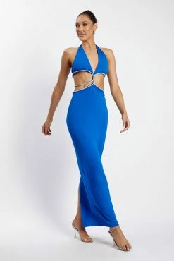 Nicha Diamante Cut Out Maxi Dress - Cobalt Blue -Meshki Shop 2022 02 02 01 13 34 Meshkiecom27Jan1025