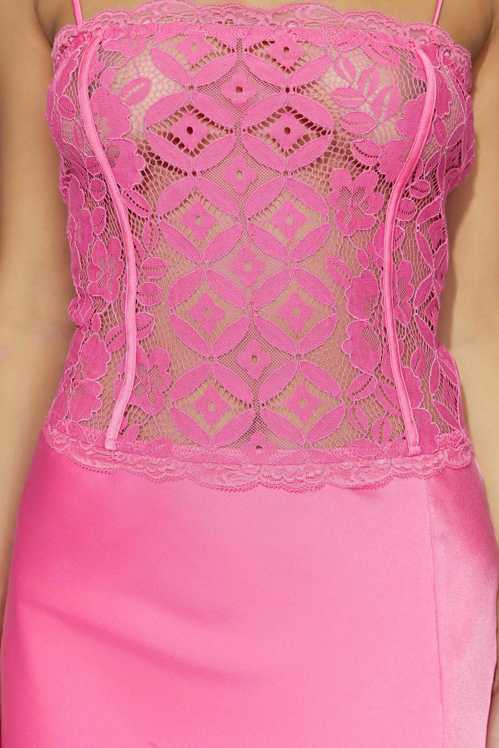 Quincy Lace Mini Dress - Bubblegum Pink 7 Quincy Lace Mini Dress - Bubblegum Pink - Image 5
