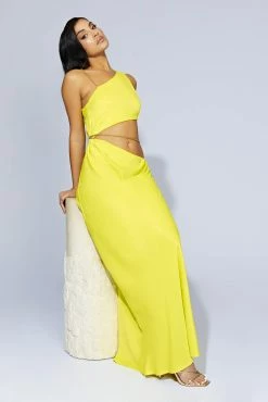 Clementine Chain Maxi Dress - Fresh Green -Meshki Shop 20220913 meshki eccom bonsoir26527