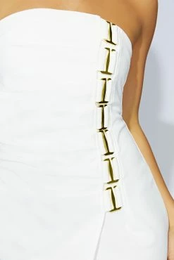 BSD Mercer E-Hook Midi Dress - Bone -Meshki Shop 20220913 meshki eccom bonsoir28290