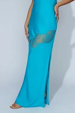 Chandra Lace Detail Satin Maxi Dress - Aquamarine 17 Chandra Lace Detail Satin Maxi Dress - Aquamarine -Meshki Shop 20220921 meshki ecomm bonsoir30033