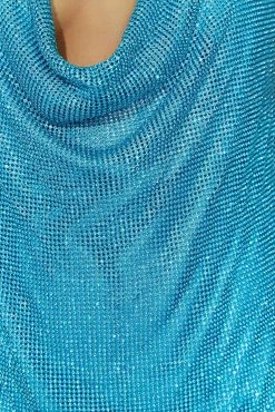 BSD Siya Halter Glomesh Mini Dress - Aquamarine -Meshki Shop 20220921 meshki ecomm bonsoir30081