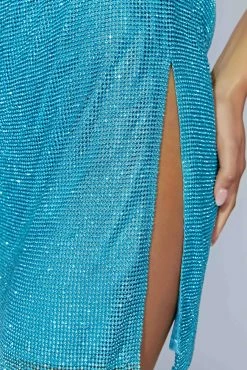 BSD Siya Halter Glomesh Mini Dress - Aquamarine -Meshki Shop 20220921 meshki ecomm bonsoir30082