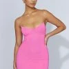 Misty Contour Mini Dress - Bubblegum Pink -Meshki Shop 20220921 meshki ecomm bonsoir31384