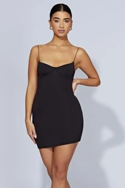 Misty Contour Mini Dress - Black 13 Misty Contour Mini Dress - Black -Meshki Shop 20220921 meshki ecomm bonsoir31666