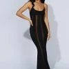 BSD Dominique Panelled Maxi Dress - Black -Meshki Shop 20220921 meshki ecomm bonsoir32324