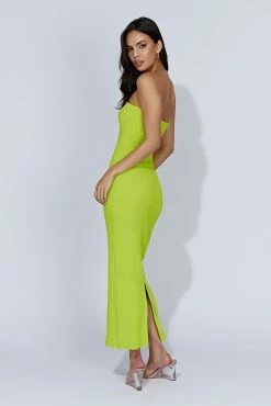 Imani Strapless Knit Maxi Dress - Fresh Green