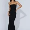 Imani Strapless Knit Maxi Dress - Black -Meshki Shop 20221010 meshki ecomm knit2588