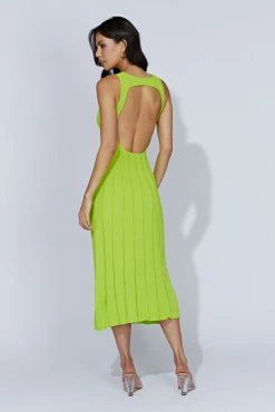 Aspen Back Keyhole Knit Midi Dress - Fresh Green 15 Aspen Back Keyhole Knit Midi Dress - Fresh Green -Meshki Shop 20221010 meshki ecomm knit3404