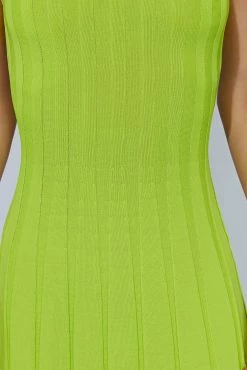 Aspen Back Keyhole Knit Midi Dress - Fresh Green 21 Aspen Back Keyhole Knit Midi Dress - Fresh Green -Meshki Shop 20221010 meshki ecomm knit3419