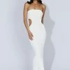 Kori Knit Bandeau Maxi Dress - White