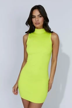 Delia Sleeveless Knit Mini Dress - Fresh Green 12 Delia Sleeveless Knit Mini Dress - Fresh Green -Meshki Shop 20221010 meshki ecomm knit3742