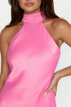 Claire A Line Mini Dress - Pink -Meshki Shop 20221018 meshki ecomm thatshot 015544