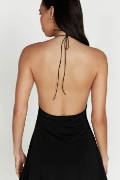 BSD Kehlani Halter Mini Dress - Black 15 BSD Kehlani Halter Mini Dress - Black -Meshki Shop 20221026 meshki ecomm thatshot 039362