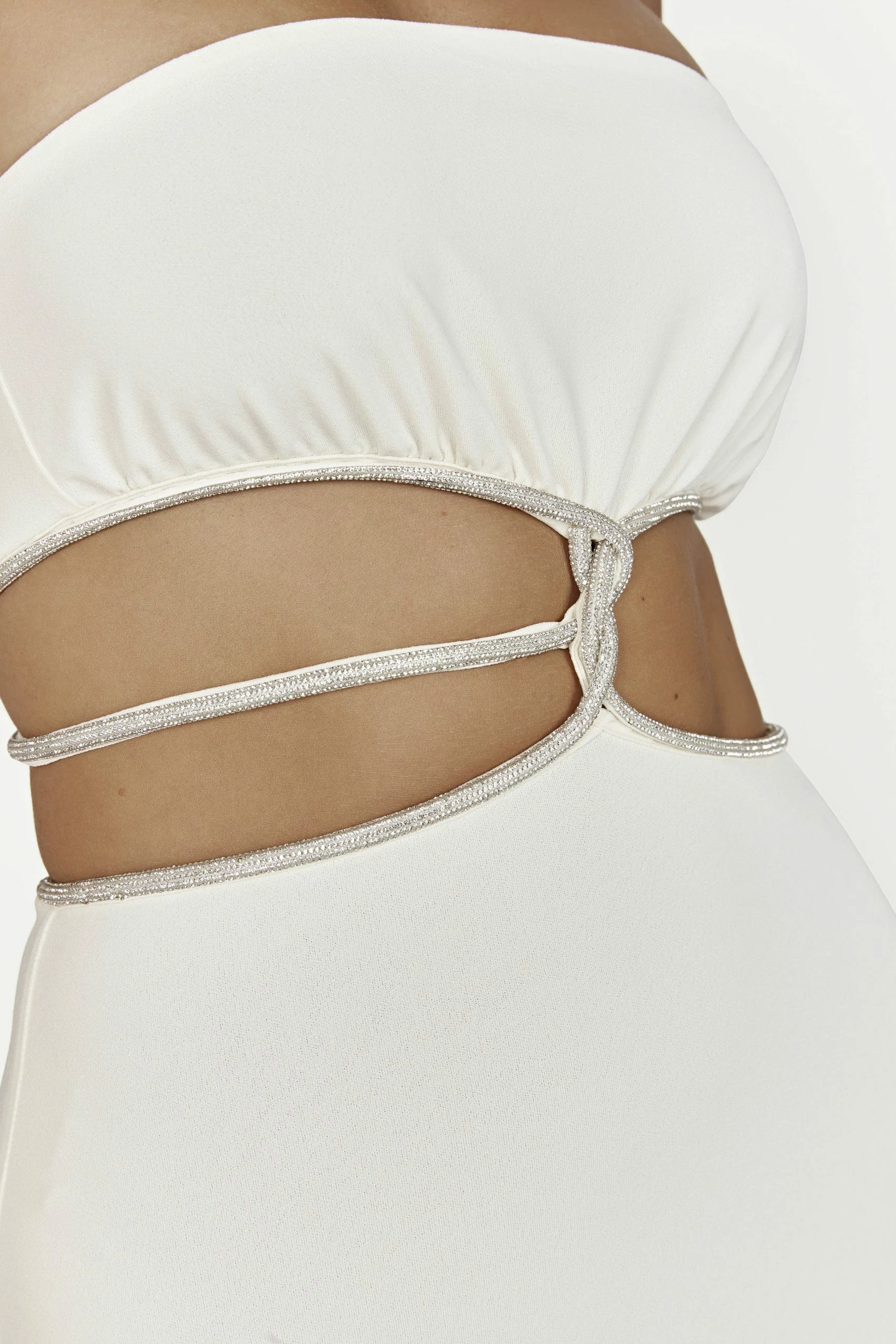 Billie Strapless Maxi Dress - Bone 7 Billie Strapless Maxi Dress - Bone - Image 5