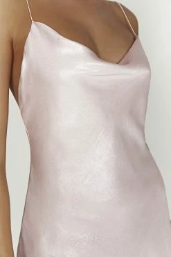 Rhea Cowl Mini Dress - Blush Pink 13 Rhea Cowl Mini Dress - Blush Pink -Meshki Shop 20221115 meshki ecomm reflections15065