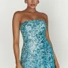 Everleigh Strapless Sequin Mini Dress - Powder Blue -Meshki Shop 20221115 meshki ecomm reflections15394