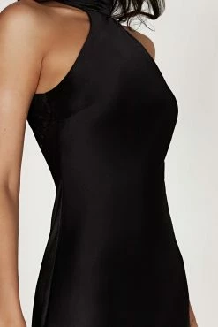 Claire A Line Micro Mini Dress - Black 14 Claire A Line Micro Mini Dress - Black -Meshki Shop 20221116 meshki ecomm core nina16325