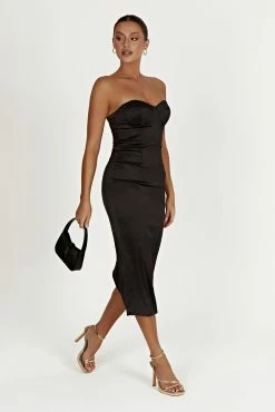 Bryony Cupped Bodycon Midi Dress - Black 16 Bryony Cupped Bodycon Midi Dress - Black -Meshki Shop 20221125 meshki ecomm reflections21004