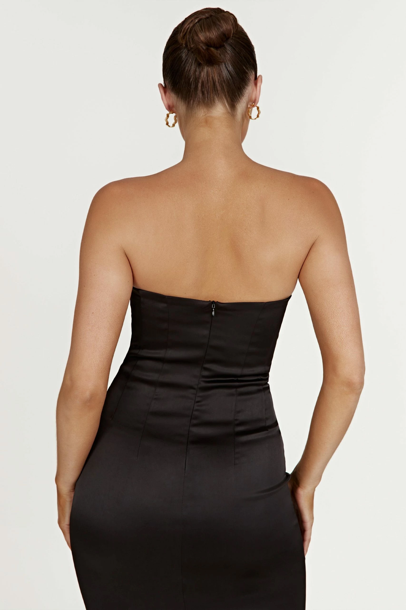 Bryony Cupped Bodycon Midi Dress - Black 9 Bryony Cupped Bodycon Midi Dress - Black - Image 7