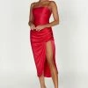Claudette Satin Drape Midi Dress - Red 2 Claudette Satin Drape Midi Dress - Red -Meshki Shop 20221212 meshki ecomm moncheri katie0929