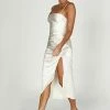 Claudette Satin Drape Midi Dress - Ivory 2 Claudette Satin Drape Midi Dress - Ivory -Meshki Shop 20221212 meshki ecomm moncheri katie1051