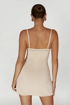 Ellis Pointelle Knit Mini Dress - Bone 13 Ellis Pointelle Knit Mini Dress - Bone -Meshki Shop 20221221 meshki moncherie pt2 katie3710