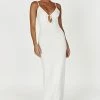 Maia Pointelle Knit Maxi Dress - White -Meshki Shop 20221221 meshki moncherie pt2 katie3925