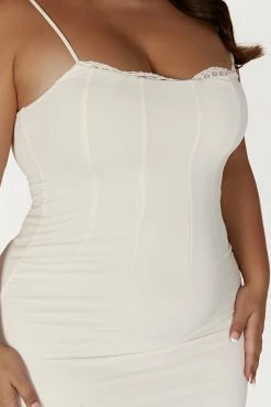 Amorette Lace Trim Maxi Dress - Bone 23 Amorette Lace Trim Maxi Dress - Bone -Meshki Shop 20221221 meshki moncherie pt2 katie4007