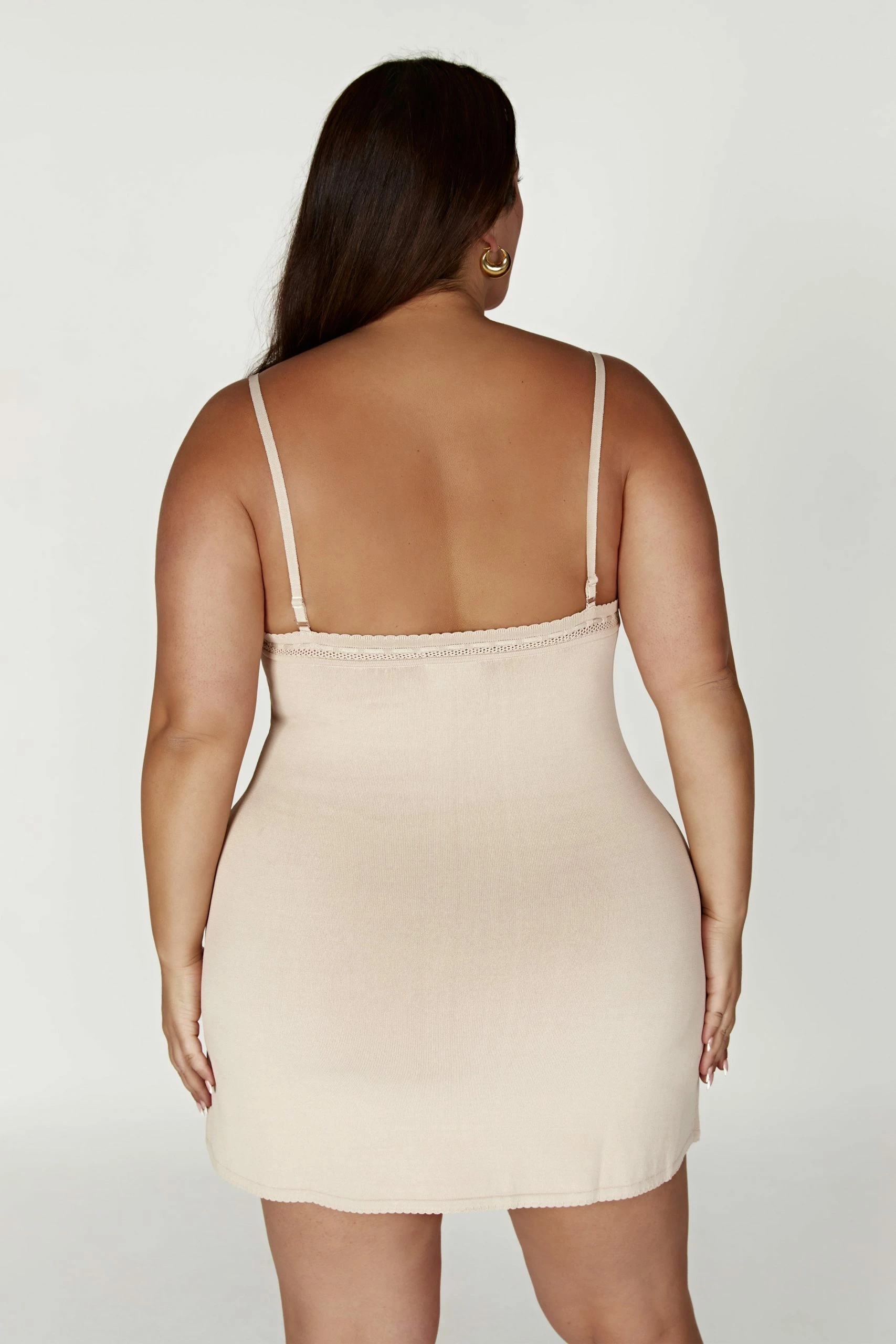 Ellis Pointelle Knit Mini Dress - Bone 11 Ellis Pointelle Knit Mini Dress - Bone - Image 9