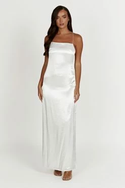 Whitney Wetlook Maxi Dress - White 12 Whitney Wetlook Maxi Dress - White -Meshki Shop 20230118 meshki ecomm bridal nat7331