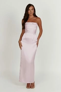 Alanis Strapless Maxi Dress - Crystal Rose -Meshki Shop 20230118 meshki ecomm bridal nat8806 3a5c3438 b3c4 4eaf b1da d3cc4a8ffcfb