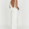 Amanza Maxi Dress With Cowl Back - White -Meshki Shop 20230209 meshki ecomm zora katie12795