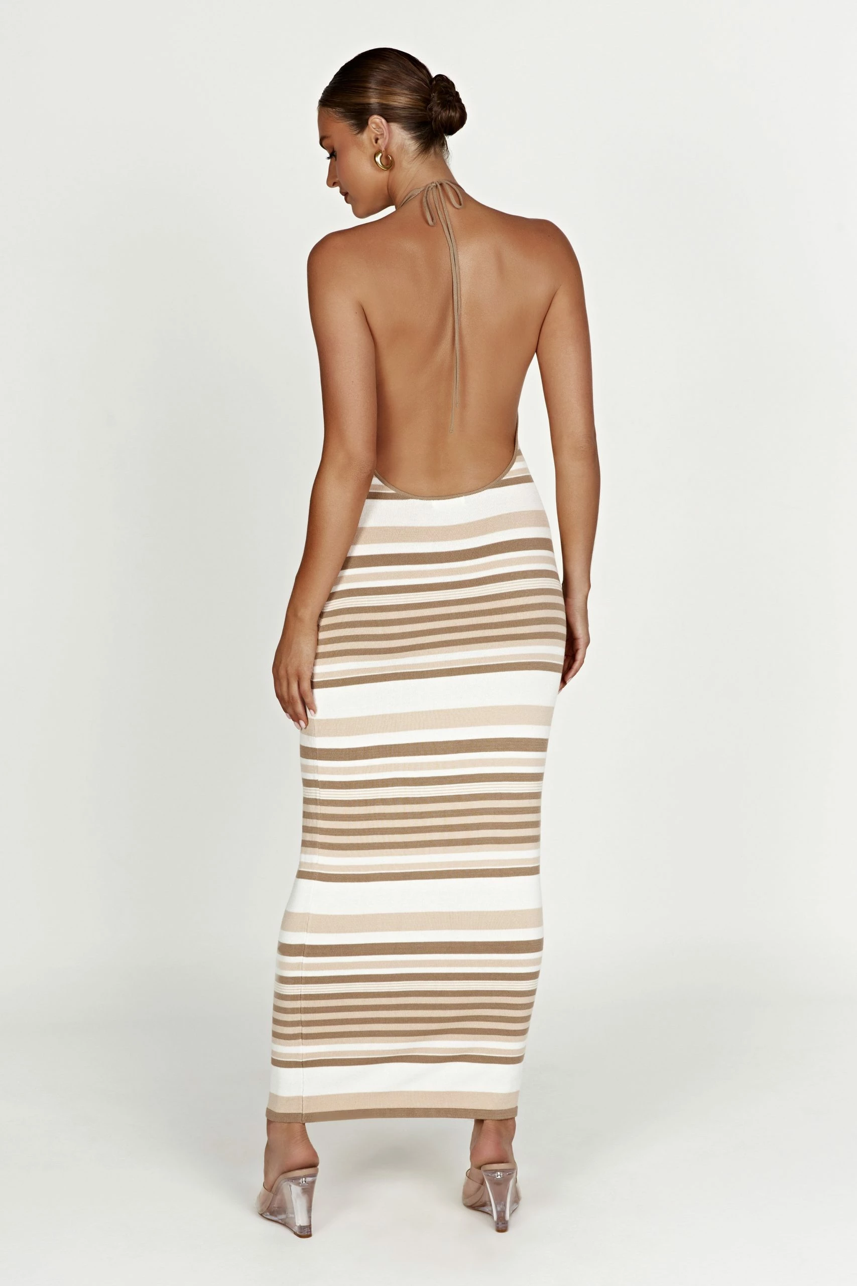 Brienne Stripe Maxi Dress - Cream 4 Brienne Stripe Maxi Dress - Cream - Image 2