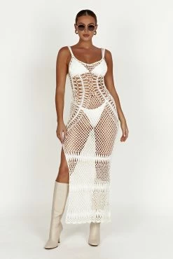 BSD Josephine Crochet Maxi Dress - White -Meshki Shop 20230210 meshki ecomm zora katie 215062