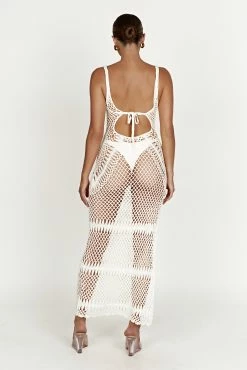 BSD Josephine Crochet Maxi Dress - White -Meshki Shop 20230210 meshki ecomm zora katie 215087