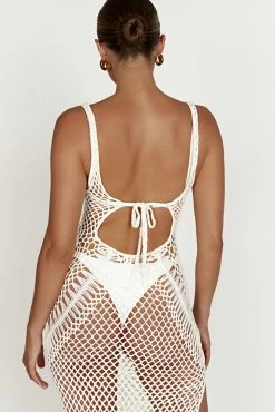 BSD Josephine Crochet Maxi Dress - White -Meshki Shop 20230210 meshki ecomm zora katie 215095