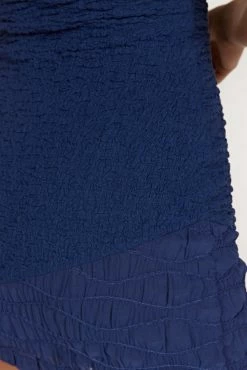 Gemina Textured Strapless Mini Dress - Midnight Navy -Meshki Shop 20230210 meshki ecomm zora katie 215369