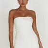 Gemina Textured Strapless Mini Dress - White 1 Gemina Textured Strapless Mini Dress - White -Meshki Shop 20230210 meshki ecomm zora katie 215397
