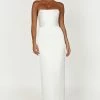 Alanis Strapless Maxi Dress - White -Meshki Shop 20230216 meshki ecomm refresh katie0315