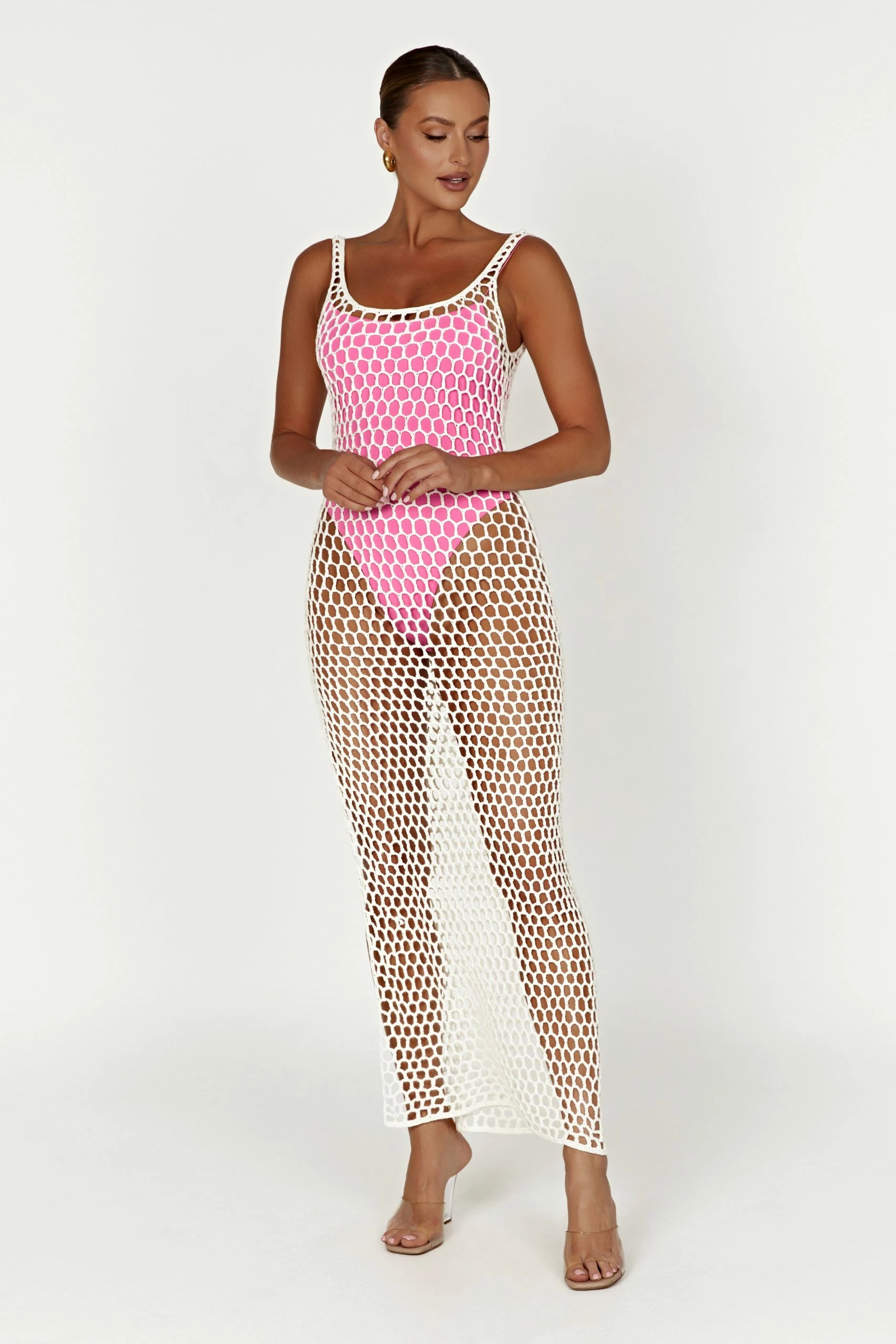 BSD Bodhi Crochet Maxi Dress - White 4 BSD Bodhi Crochet Maxi Dress - White - Image 2