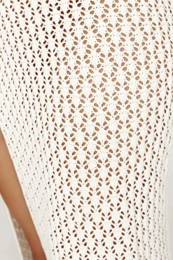 Sky Malia Cut Out Crochet Maxi Dress - Cream -Meshki Shop 20230216 meshki ecomm refresh katie0992