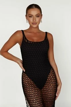 BSD Bodhi Crochet Maxi Dress - Black -Meshki Shop 20230216 meshki ecomm refresh katie1025