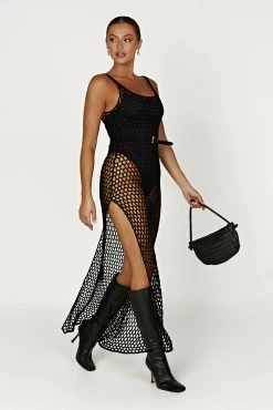 BSD Bodhi Crochet Maxi Dress - Black -Meshki Shop 20230216 meshki ecomm refresh katie1039